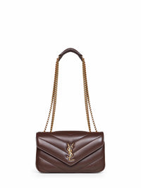 Saint Laurent Women Deep Hickory Loulou Small Shoulder Bag