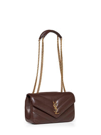 Saint Laurent Women Deep Hickory Loulou Small Shoulder Bag