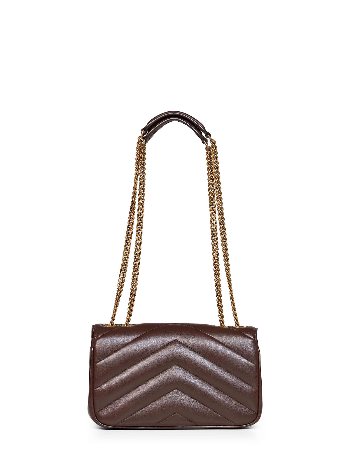 Saint Laurent Women Deep Hickory Loulou Small Shoulder Bag