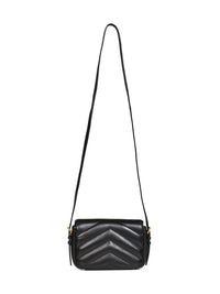 Saint Laurent Women Black Loulou Toy Crossbody Bag
