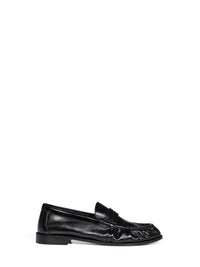 Saint Laurent Men Black Smooth Leather Le Loafer Soft Loafers