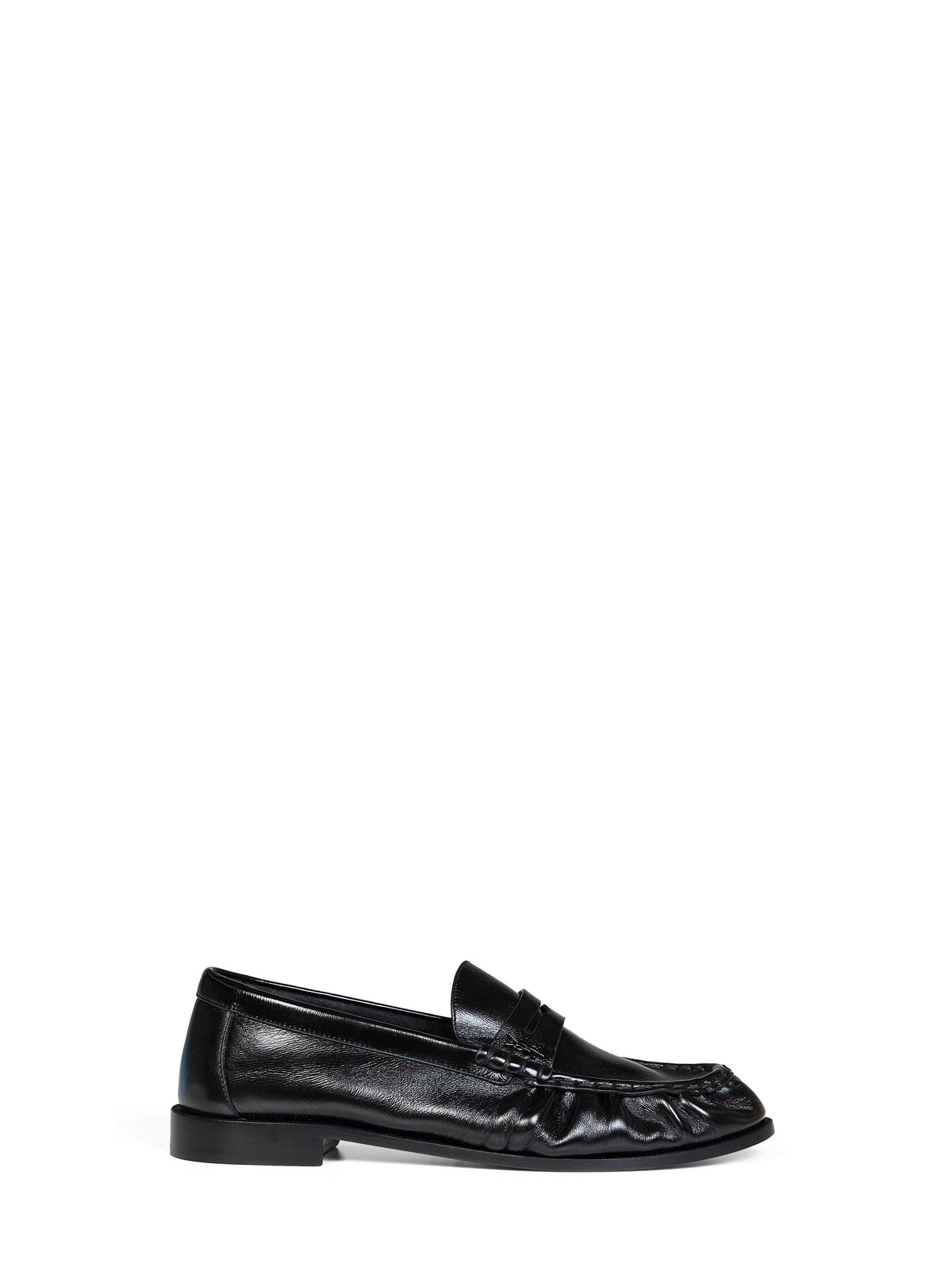 Saint Laurent Men Black Smooth Leather Le Loafer Soft Loafers