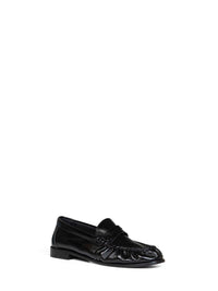 Saint Laurent Men Black Smooth Leather Le Loafer Soft Loafers