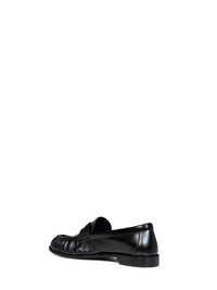 Saint Laurent Men Black Smooth Leather Le Loafer Soft Loafers