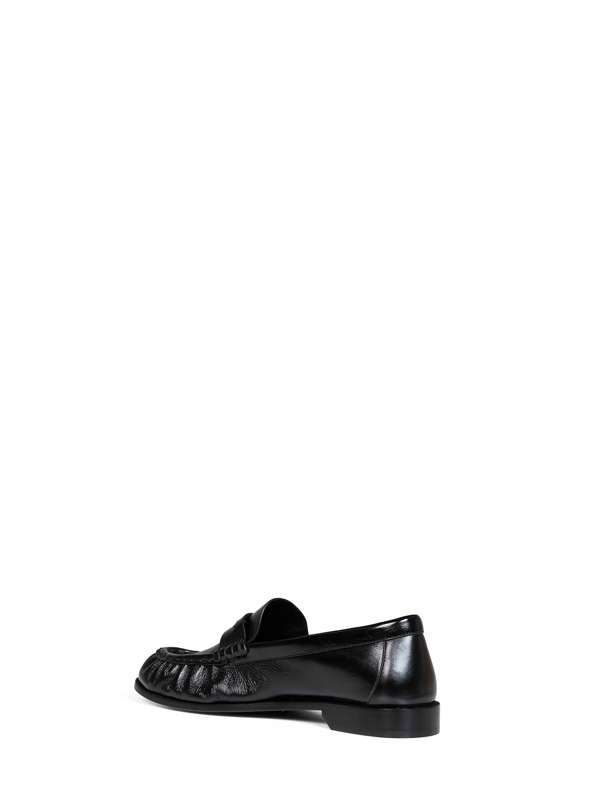 Saint Laurent Men Black Smooth Leather Le Loafer Soft Loafers