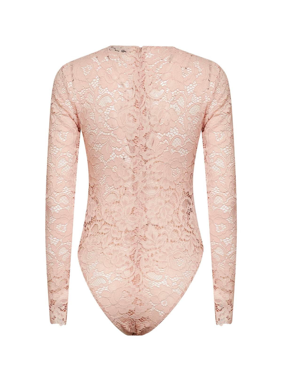 Self Portrait Women Beige Floral Lace Bodysuit