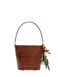 Self Portrait Women Brown Bucket Bag With Charms
