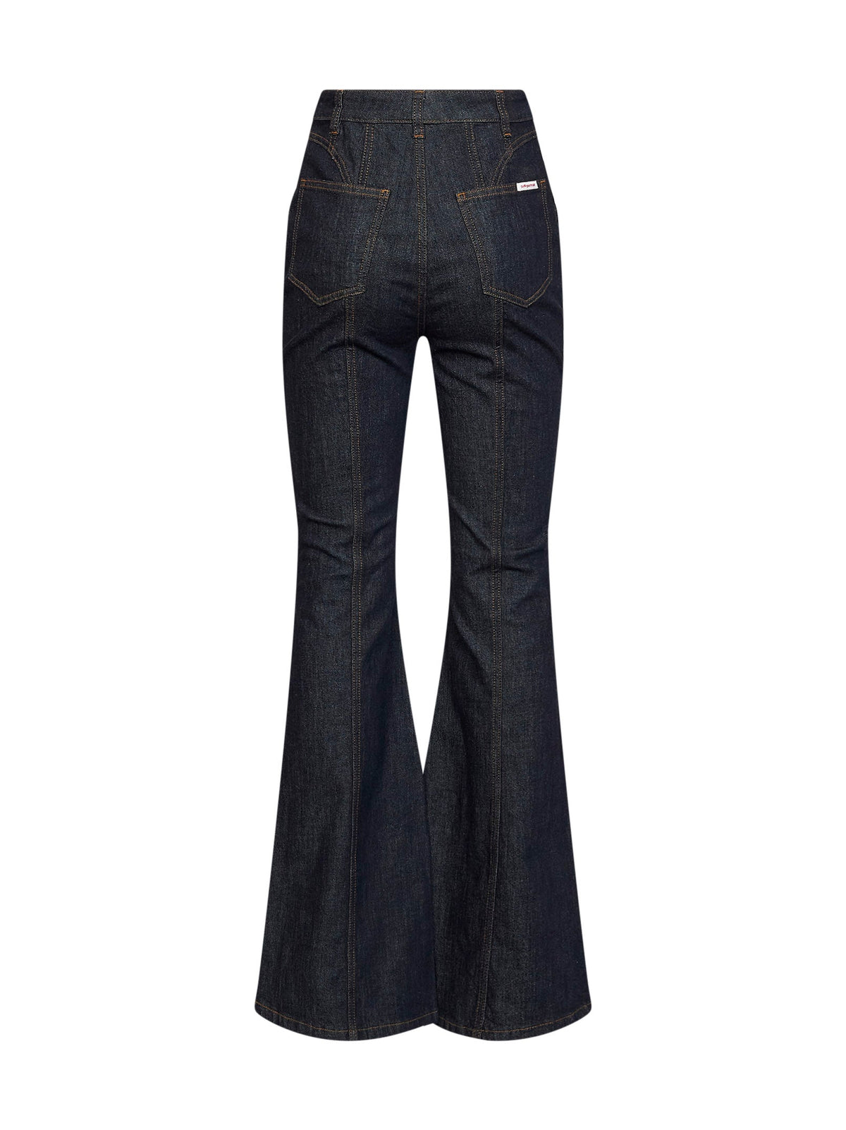 Self Portrait Women Indigo Denim High-Rise Flared Jeans