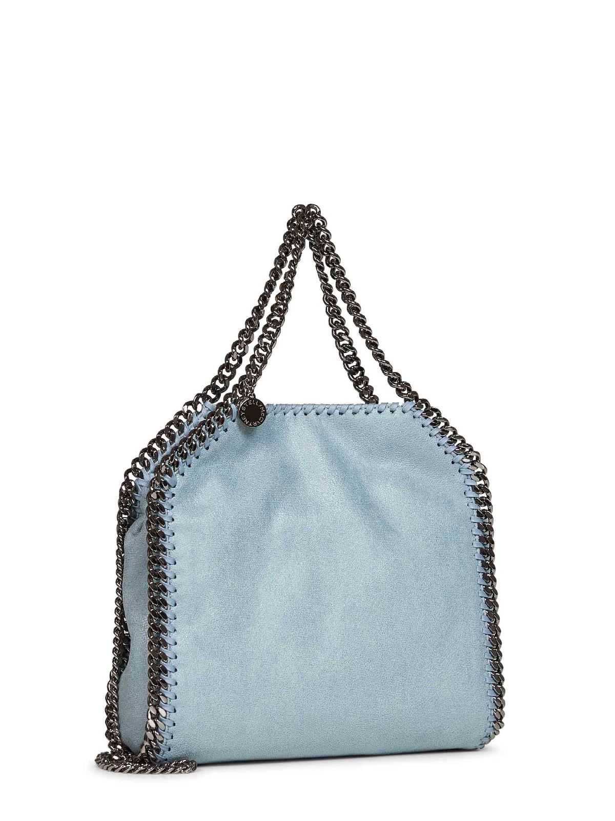 Stella Mccartney Women Ice Blue Falabella Mini Tote Bag
