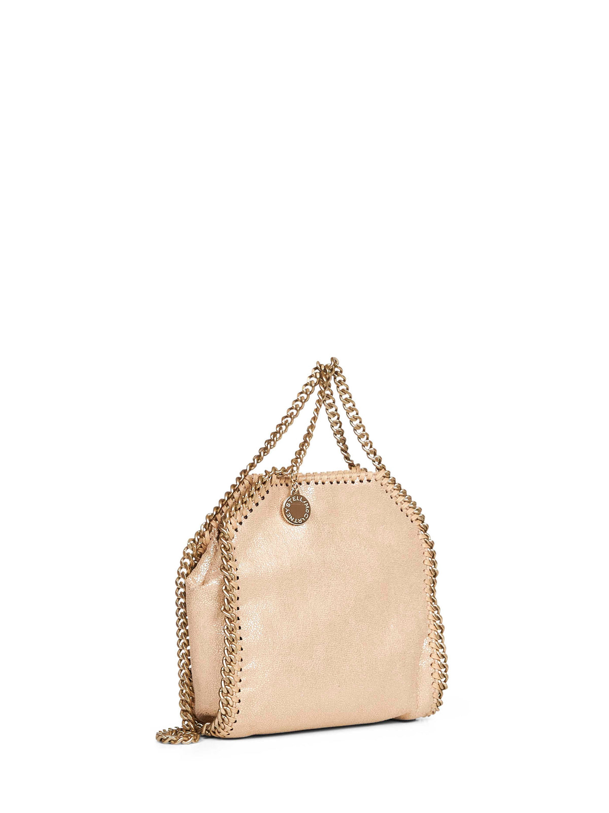 Stella Mccartney Women Gold Falabella Tiny Tote Bag