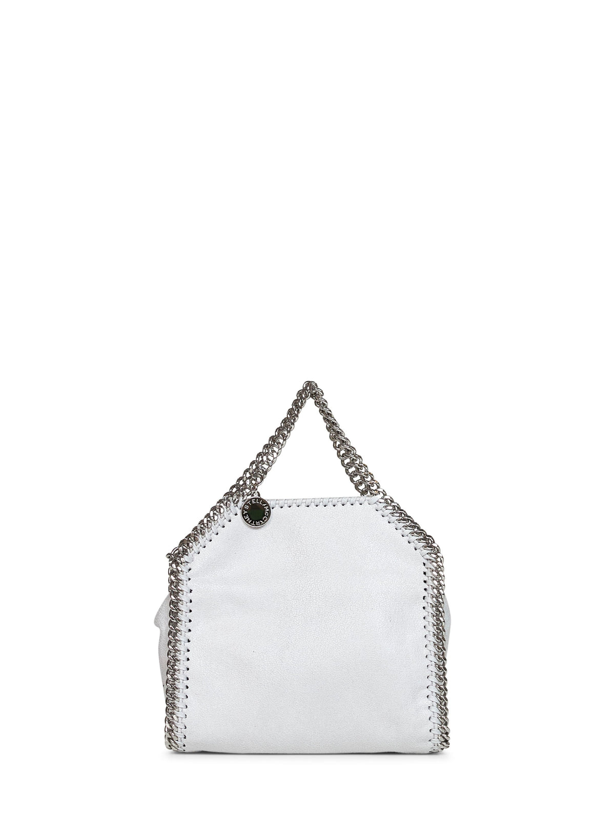 Stella Mccartney Women Pearl Grey Falabella Tiny Tote Bag