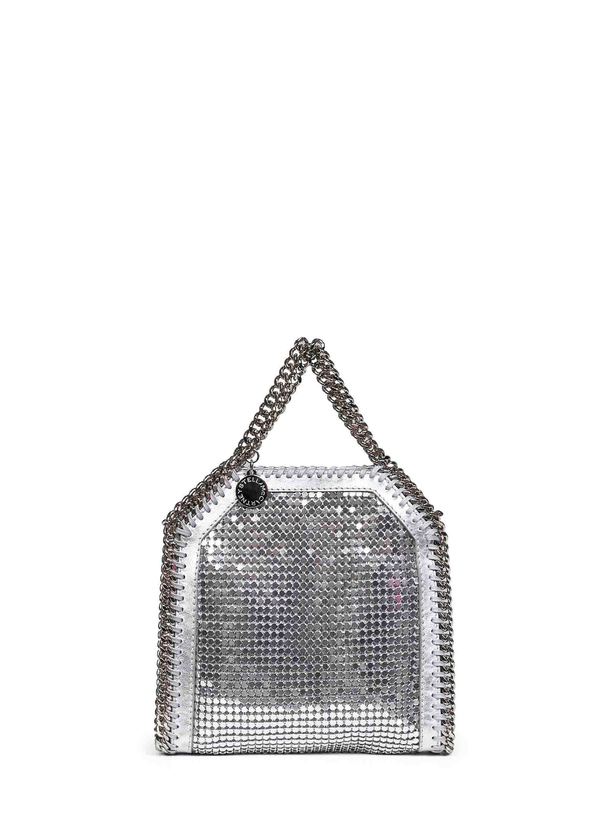 Stella Mccartney Women Silver Falabella Tiny Tote Bag