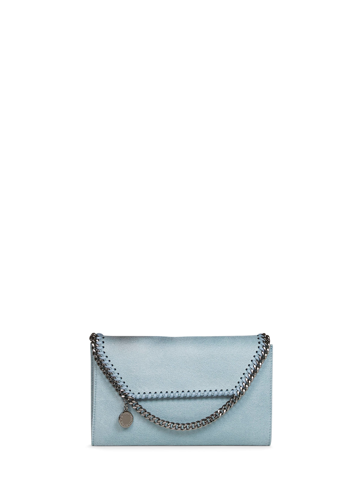 Stella Mccartney Women Ice Blue Falabella Wallet Crossbody Bag