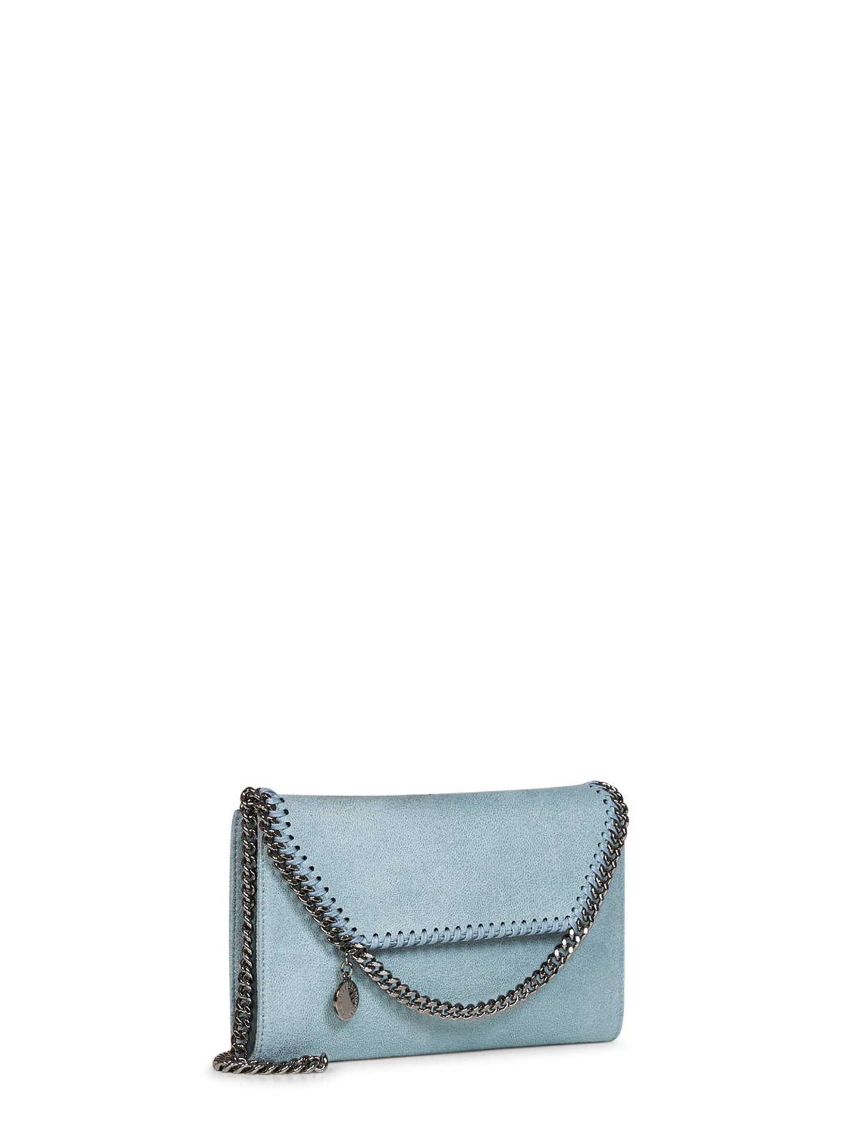 Stella Mccartney Women Ice Blue Falabella Wallet Crossbody Bag