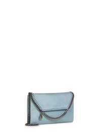 Stella Mccartney Women Ice Blue Falabella Wallet Crossbody Bag