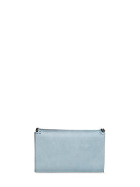 Stella Mccartney Women Ice Blue Falabella Wallet Crossbody Bag
