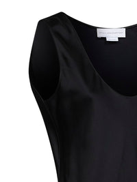 Stella Mccartney Women Black Satin Draped Top