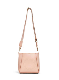 Stella Mccartney Women Blush Pink Logo Square Crossbody Bag