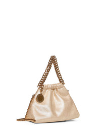 Stella Mccartney Women Pyrite Falabella Mini Drawstring Crossbody Bag
