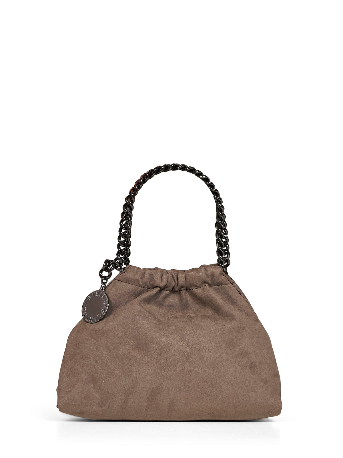 Stella Mccartney Women Dark Taupe Falabella Mini Drawstring Crossbody Bag