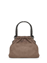 Stella Mccartney Women Dark Taupe Falabella Mini Drawstring Crossbody Bag