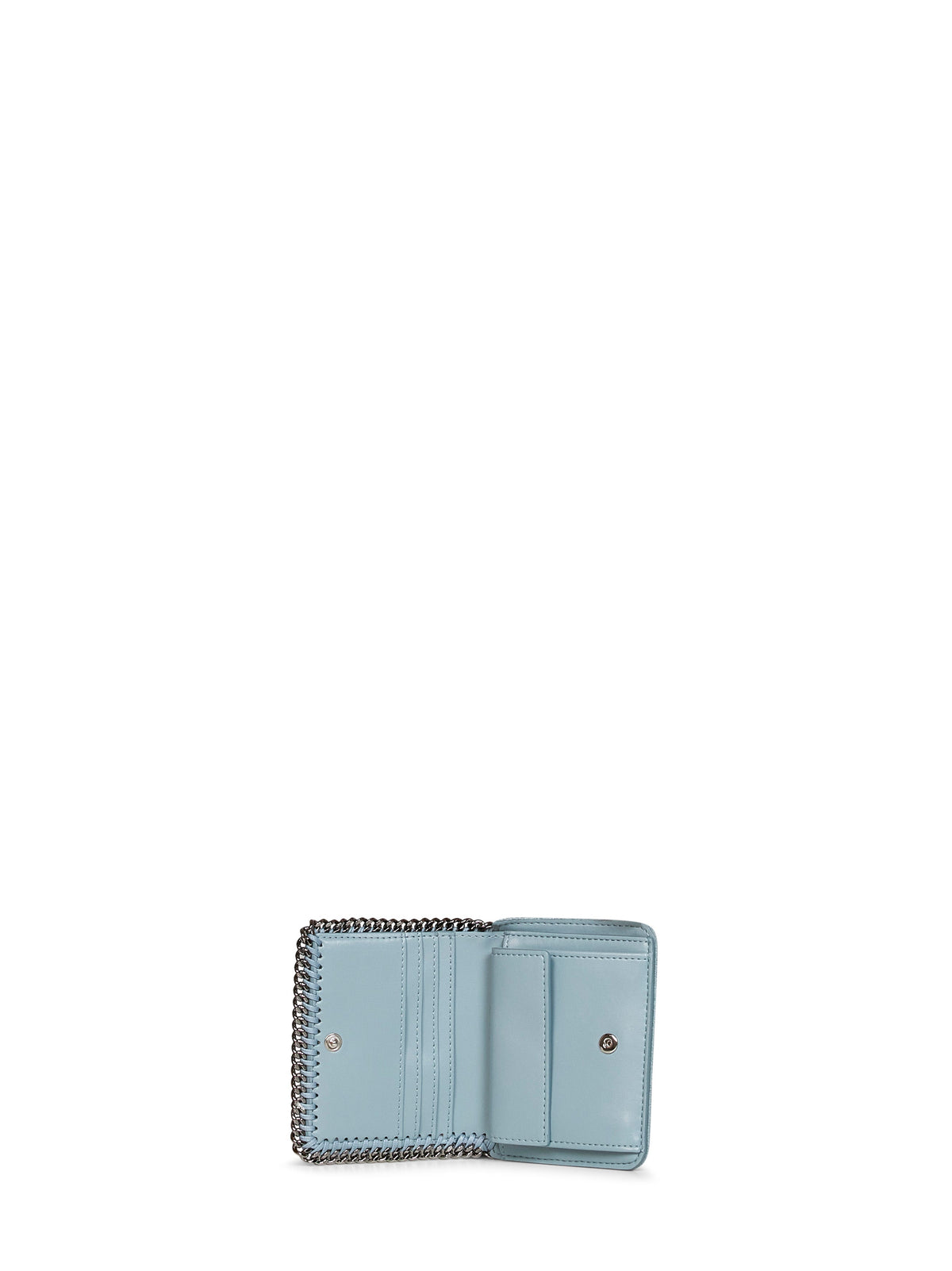 Stella Mccartney Women Ice Blue Falabella Bi-Fold Wallet