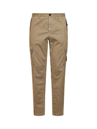 Stone Island Men Military Green Organic Stretch Broken Twill Cargo Trousers