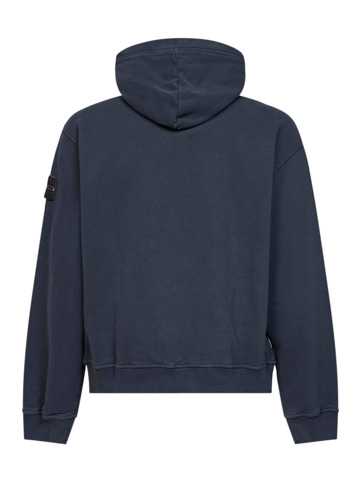 Stone Island Men Blue Organic Cotton Hoodie