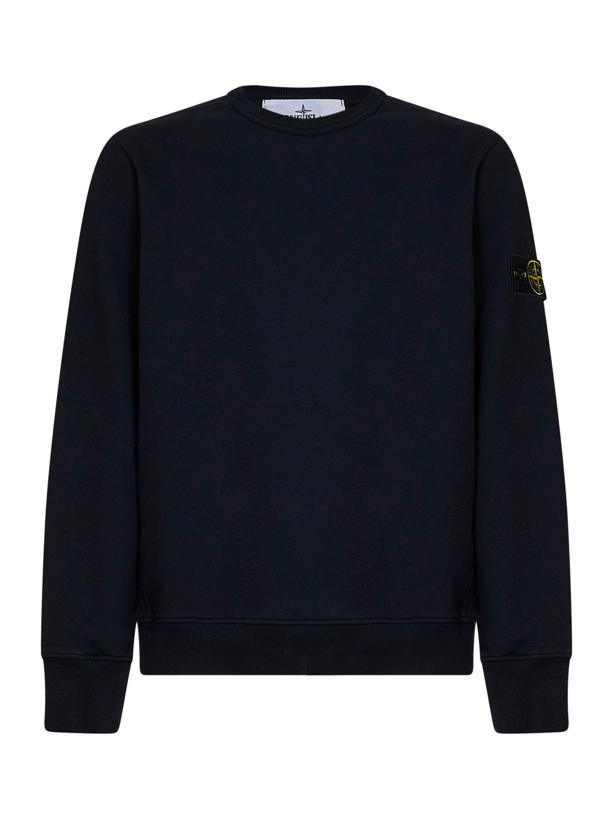 Stone Island Men Blue Organic Stretch Cotton Crewneck Sweatshirt