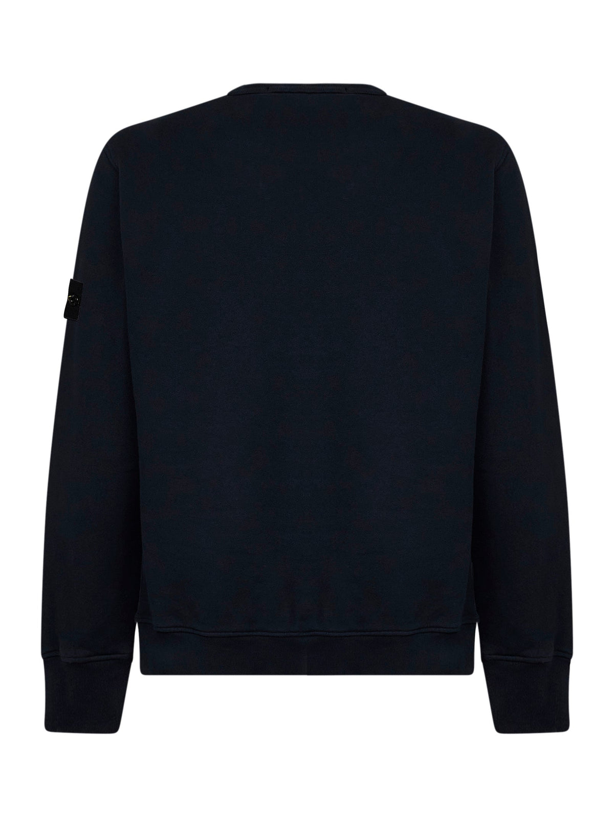 Stone Island Men Blue Organic Stretch Cotton Crewneck Sweatshirt