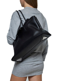The Attico Women Black "La Passeggiata Medium" Top Handle Bag