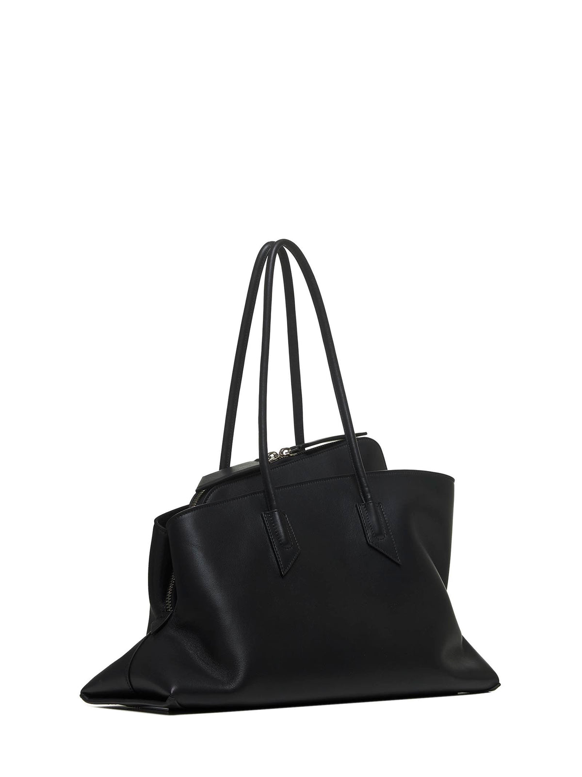 The Attico Women Black "La Passeggiata Medium" Top Handle Bag