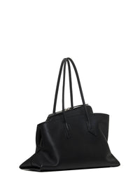 The Attico Women Black "La Passeggiata Medium" Top Handle Bag