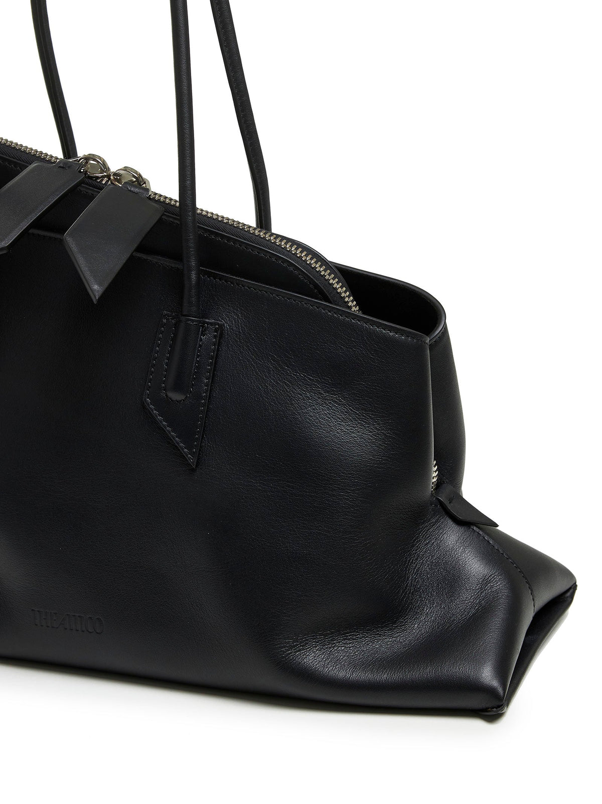 The Attico Women Black "La Passeggiata Medium" Top Handle Bag