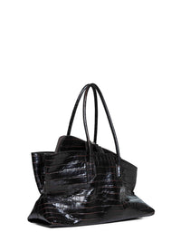 The Attico Women Coffee "La Passeggiata Medium" Top Handle Bag