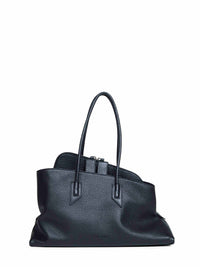 The Attico Women Black "La Passeggiata Medium" Top Handle Bag
