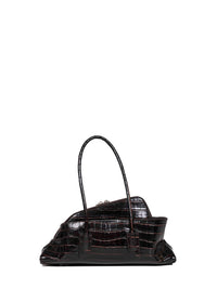 The Attico Women Coffee "La Passeggiata Small" Top Handle Bag