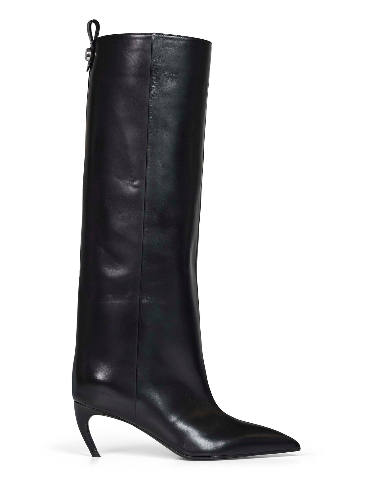 The Attico Women Black Leather "Lea" Knee-High Boots