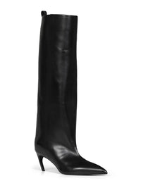 The Attico Women Black Leather "Lea" Knee-High Boots