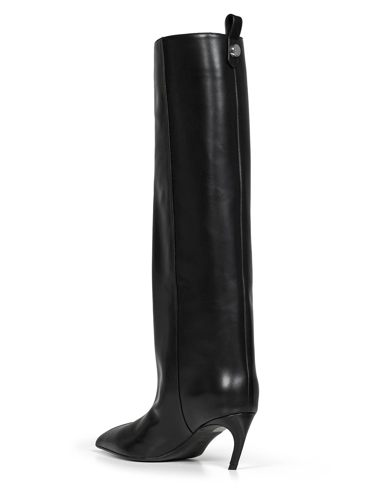 The Attico Women Black Leather "Lea" Knee-High Boots