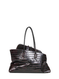 The Attico Women Coffee "La Passeggiata Medium" Top Handle Bag