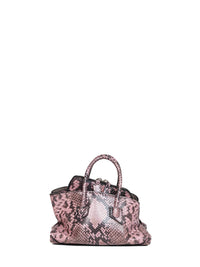The Attico Women Black And Mauve "Superattico 10 La Passeggiata Mini" Top Handle Bag