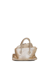 The Attico Women Platinum "Superattico 10 La Passeggiata Mini" Top Handle Bag