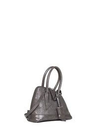 The Attico Women Pearl Grey "Superattico 10 Sant Ambroeus Mini" Top Handle Bag