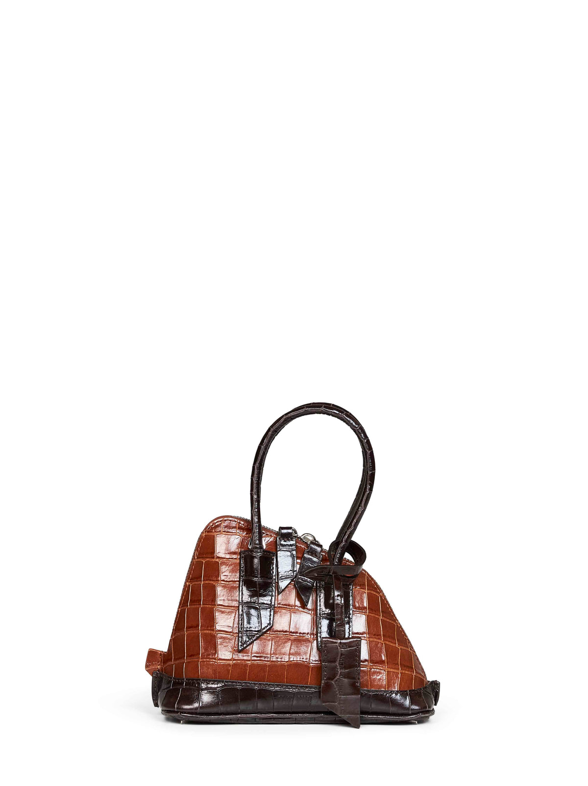 The Attico Women Brown "Superattico 10 Sant Ambroeus Mini" Top Handle Bag