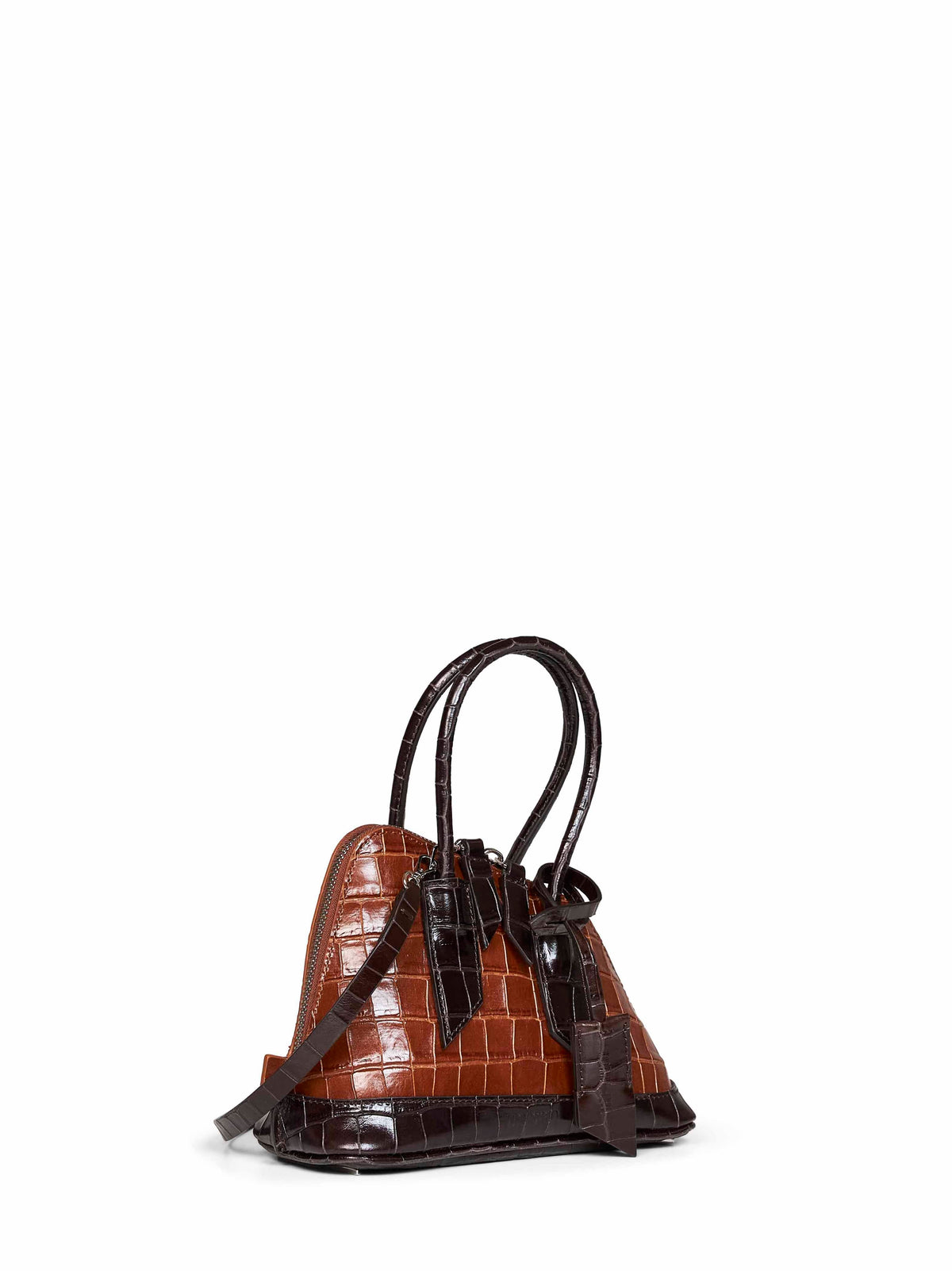 The Attico Women Brown "Superattico 10 Sant Ambroeus Mini" Top Handle Bag