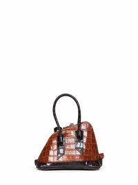 The Attico Women Brown "Superattico 10 Sant Ambroeus Mini" Top Handle Bag