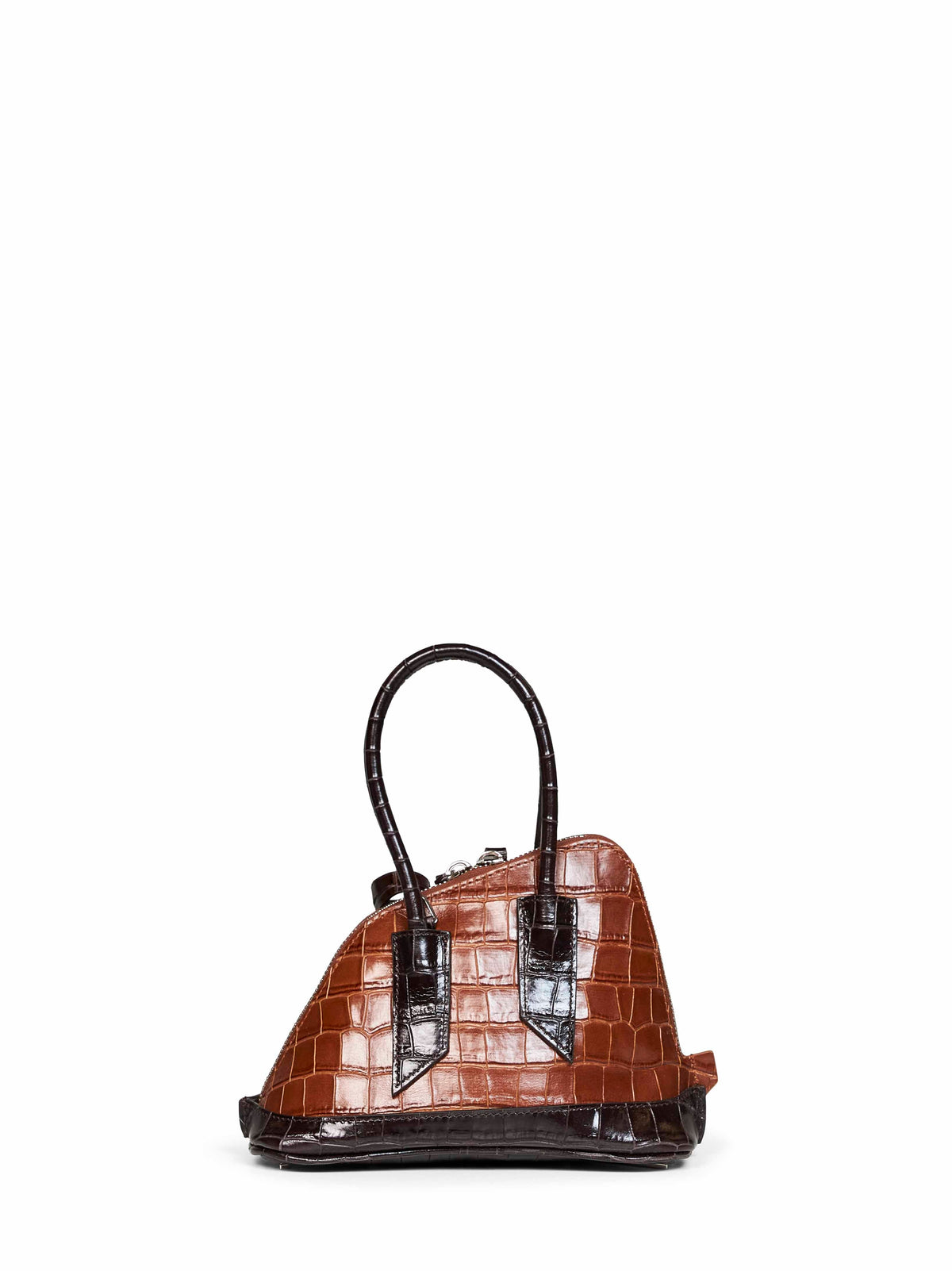 The Attico Women Brown "Superattico 10 Sant Ambroeus Mini" Top Handle Bag
