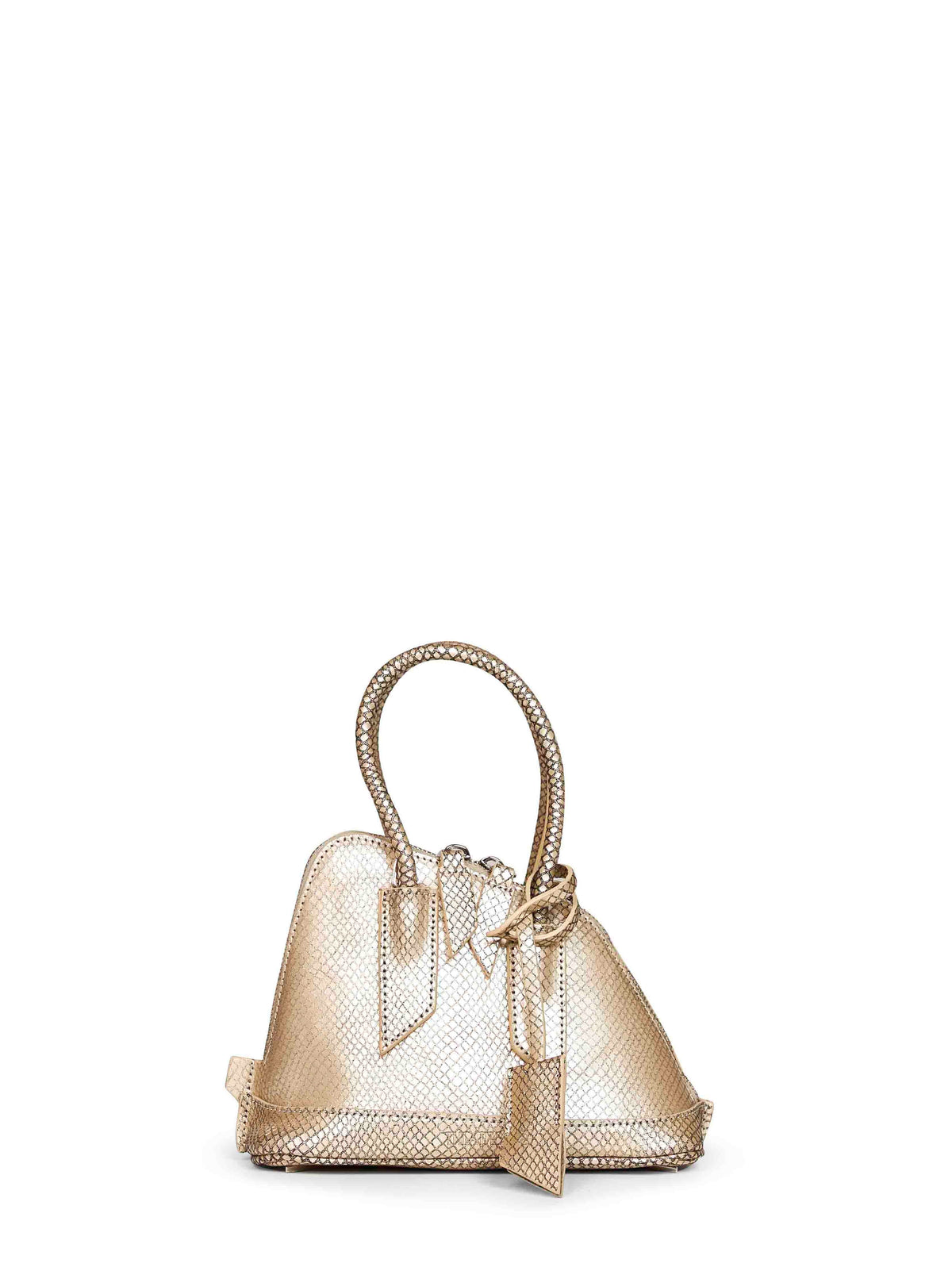 The Attico Women Platinum "Superattico 10 Sant Ambroeus Mini" Top Handle Bag