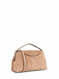 Toteme Women Tobacco T-Lock Top Handle Bag
